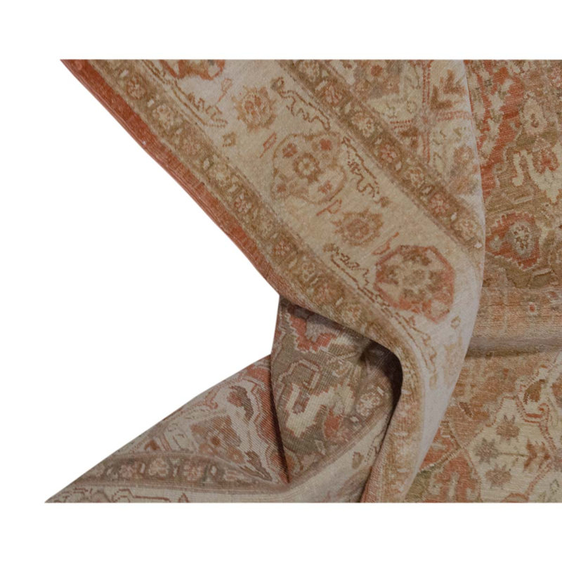 Tapis rouille / brun de haute qualité noué à la main