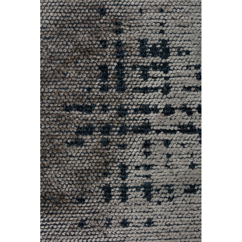 Rapture Gray/Black Abstract Luxury Area Rug, Rectangle 7'10" x 11'2"