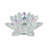 Iridescent Glass Crystal Lotus Votive Candle Holder-26724320-24704498