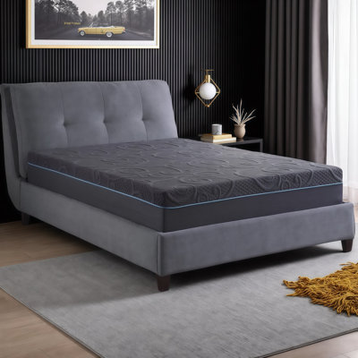 Matelas en mousse viscoélastique gélifiée hybride 8/11/14 pouces avec ressorts ensachés, confort ferme - Certifié CertiPUR-US, isolement de mouvement, base réglable compatible - simple / double / grand / très grand / très grand californien