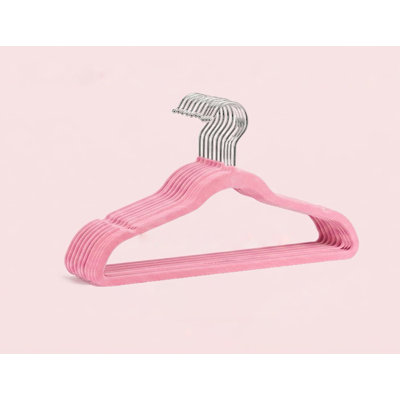 Hanger Set 10Pk Velvet Black