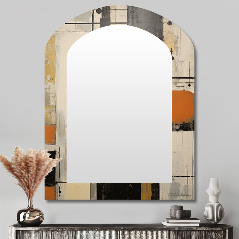 Miroir mural décoratif moderne asymétrique, 43 po x 33 po