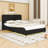 Upholstered Platform Bed with Bluetooth Speakers and LED Light-1409010228-1409010227