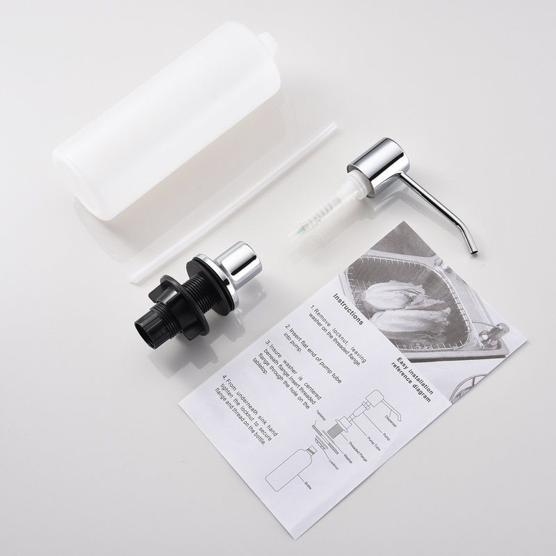 Distributeur de savon, Chrome poli