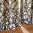 Ethereal Tangle Velvet Blackout Cotton Window Curtain Panels Ivory/Brown Set of 2