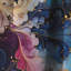 Blue Galactic Dreams Marble Dreams - Rideau occultant en marbre marbre abstrait - 1 panneaux-107539504