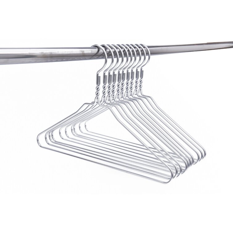 Wire Coat Hangers 16 Strong Heavy Duty Stainless Steel Metal Clothes  Hangers