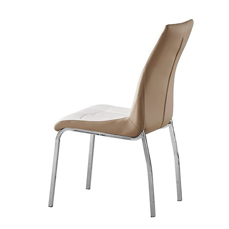 Chaise de salle à manger rembourrée Hullinger, Brun pâle
