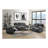 Kalen Grey Chenille Sofa w/ Drop Down Table