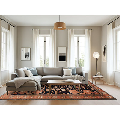 Tapis brun lavable à la machine