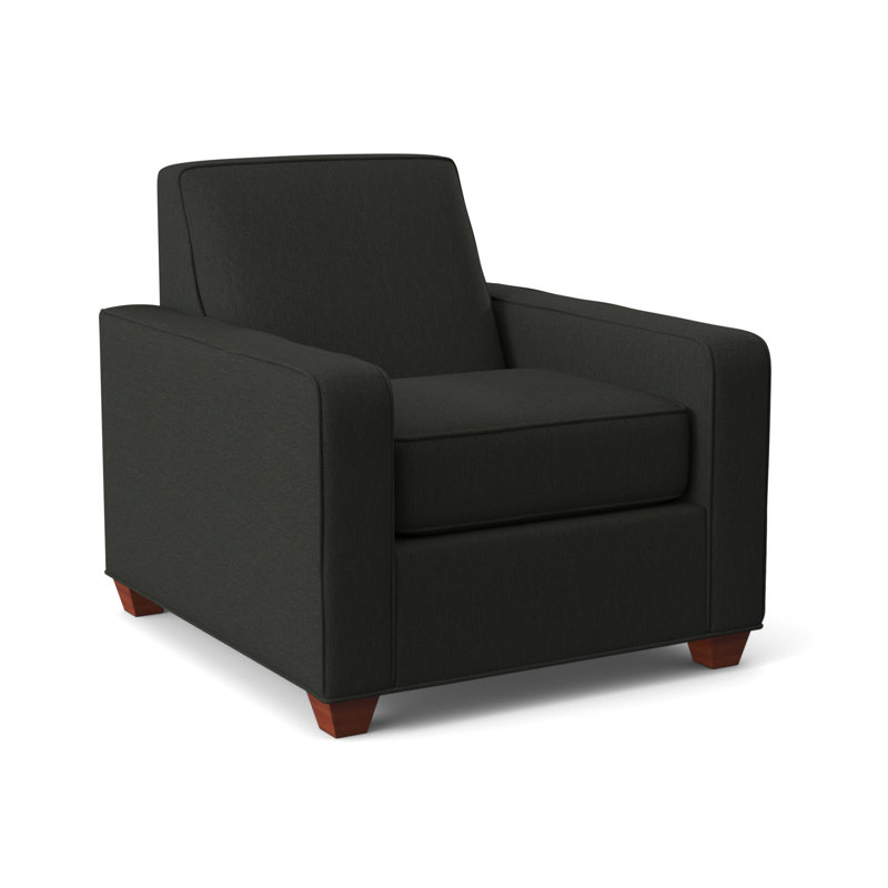 Avery Upholstered Armchair, BM Cherry, Archetype Smoke