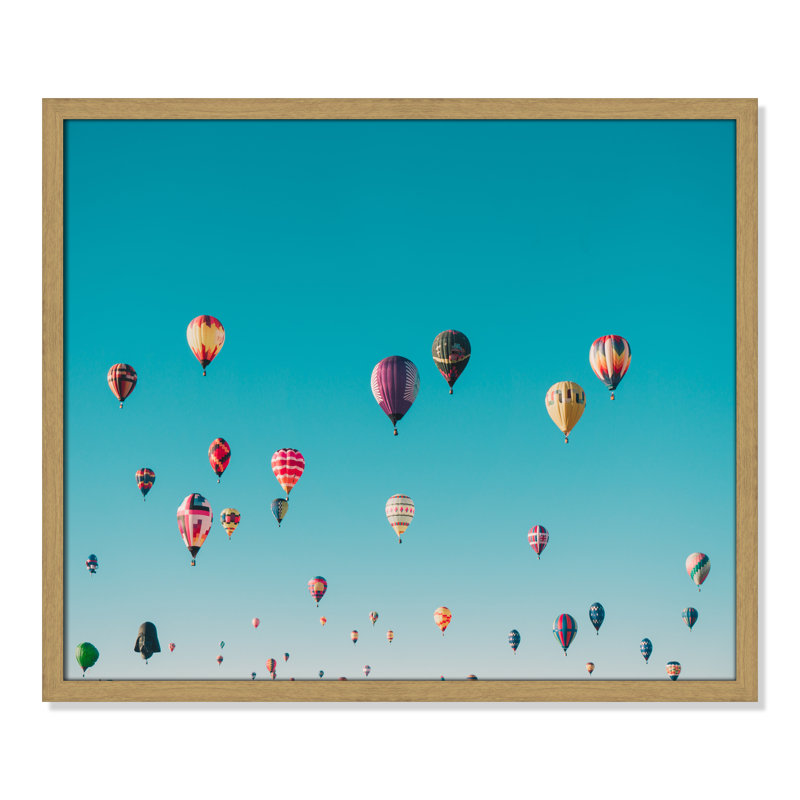 Estampe « Sky Symphony » d'Ian Dooley, H 21,5 po x l 25,5 po x P 0,75 po, Cadre naturel mince, Pas de tapis