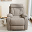 Fauteuil inclinable électrique pour personnes âgées, Fauteuil inclinable électrique pour petits espaces, Fauteuil inclinable électrique pour personnes agées, Télécommande, Ajustable, Poche latérale (Velours flocon de neige)