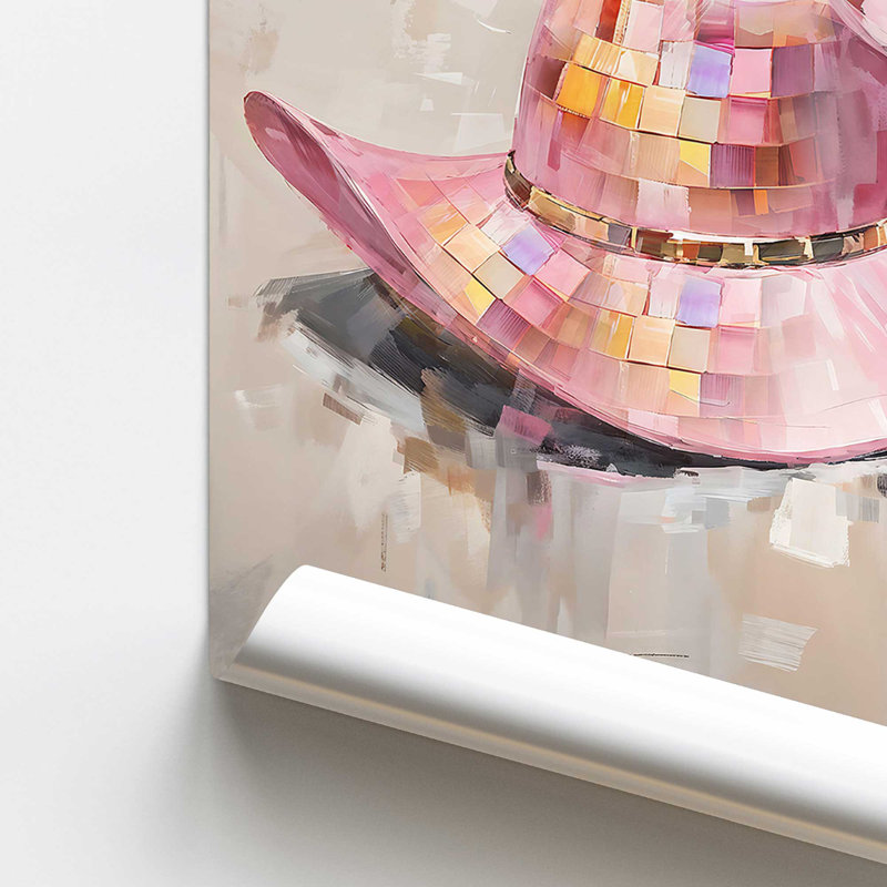 «Cowgirl Essentials in Pink II», impression roulée, H 14 po x l 11 po