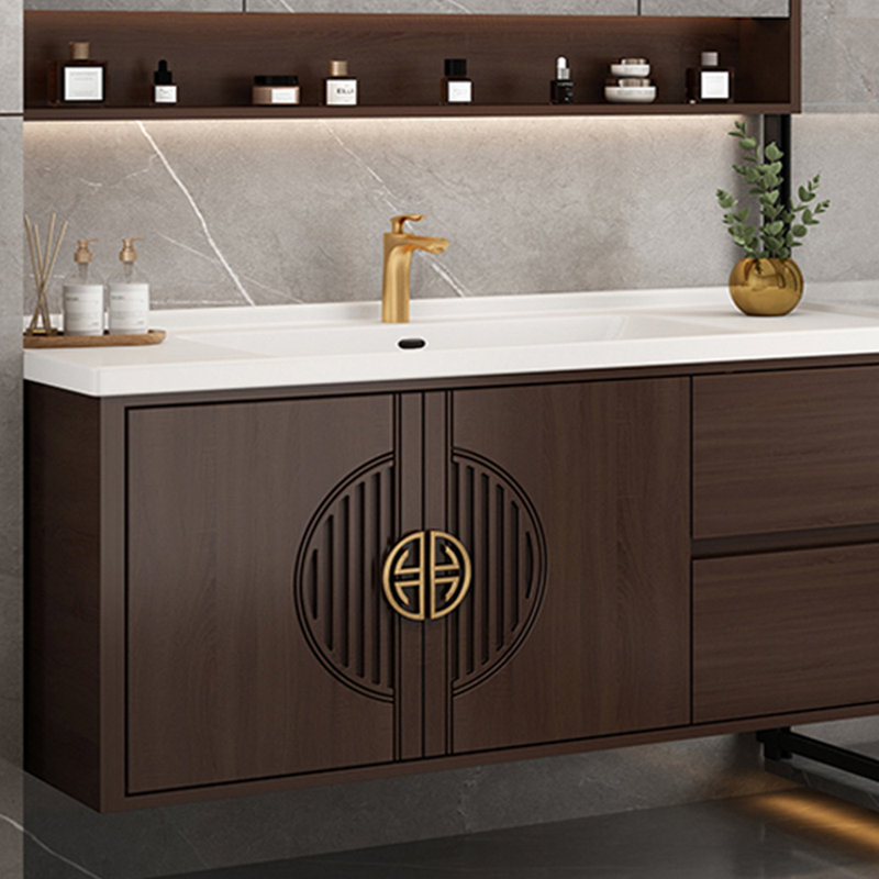 Chinese style luxury simple bathroom Vanity