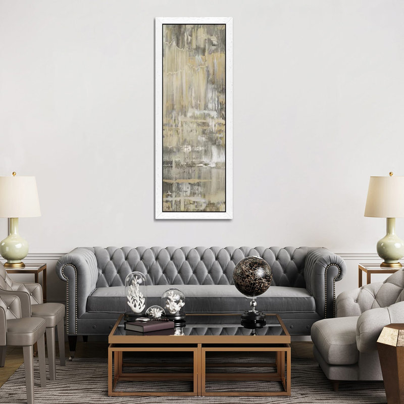 Dedicated Panel Ii by Justin Turner - Print on Canvas, 182.88 cm H x 60.96 cm W, White Framed