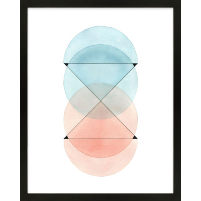 Love In Pink And Blue Print by Allison Rietta