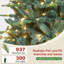 Arbre de Noël artificiel pré-éclairé avec lumières blanc chaud et embouts de branches mixtes en PVC / PE-1772441506