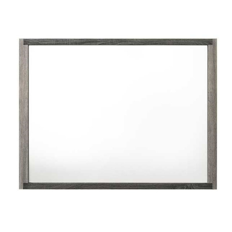 Miroir Jehoram, Gris, 38,03 po x 50,03 po, Rectangulaire