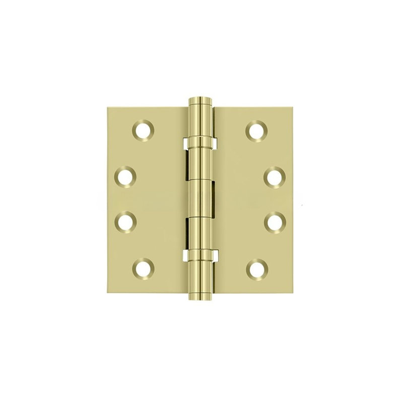 102'' x 102'' Butt Bearing Hinge, Unlacruered Brass