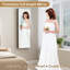 14.5" Wide Jewelry Armoire with Frameless Full-Length Mirror and LED-1223715129