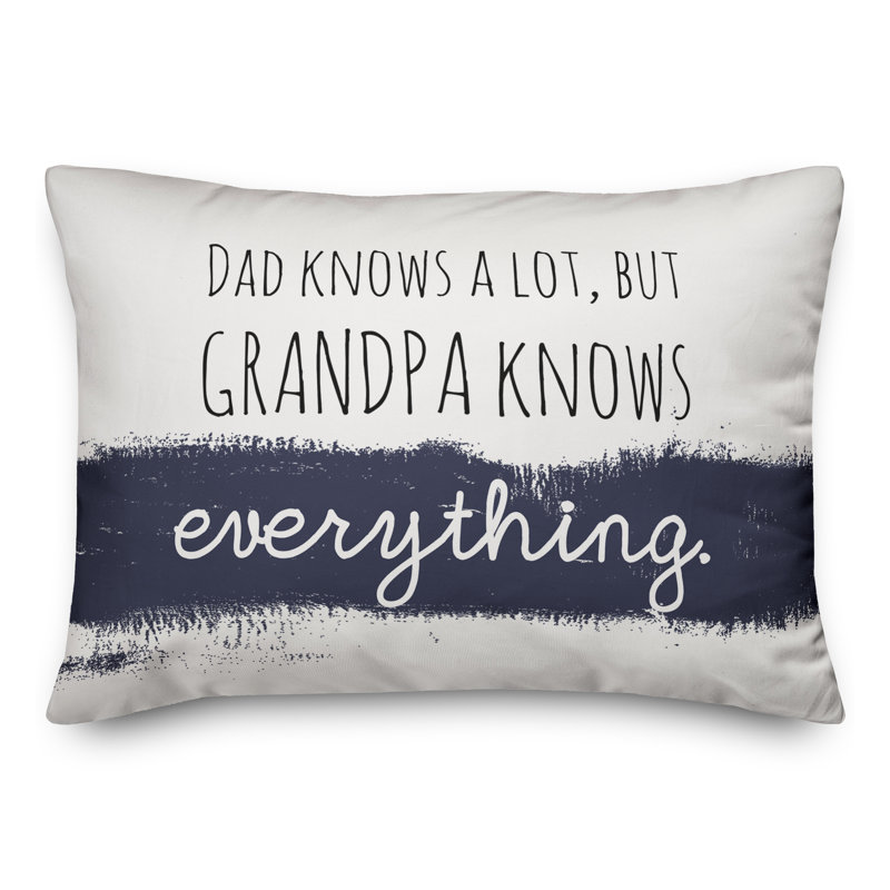  Knows Everything Grandpa Rectangular Pillow Cover & Insert