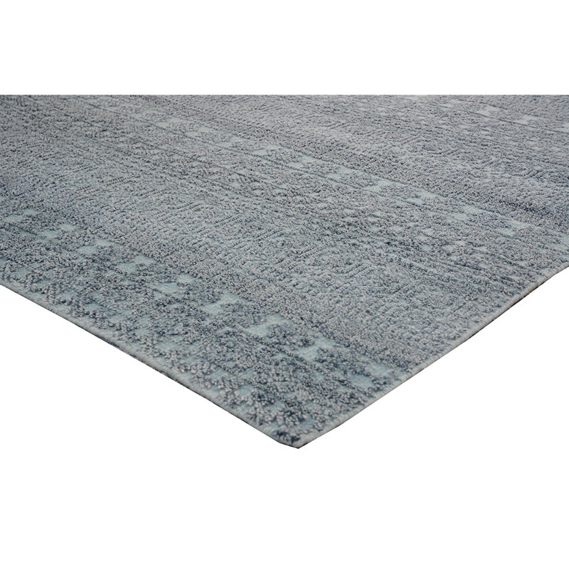 Wool Area Rug in Gray, Rectangle 8' x 10'