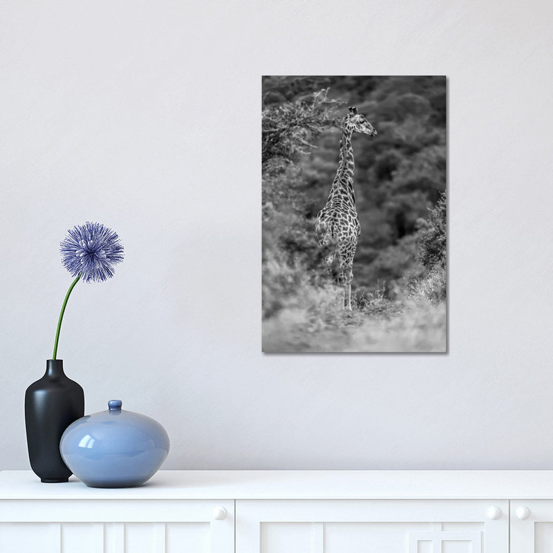The Young Giraffe 1 Piece Wrapped Canvas Wall Art, 30.48 cm H x 45.72 cm W