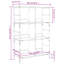 Lockmoor 117.5cm H x 78.5cm W Steel Etagere Bookcase-632186797