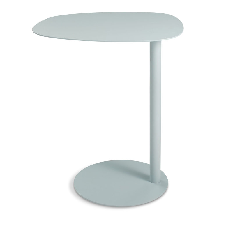 Swole Single End Table, 25" H x 20" W x 15" D, White