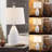  Wharton 22" Modern White Ceramic Table Lamp with 3-Way Dimming-1851196771