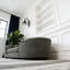 OVERSIZED Size Oval Semi-Enclosed Dog Sofa - Durable Linen Material-102448133