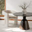 Fauteuil demi-tonneau en polyester 29 po Verna-401537966