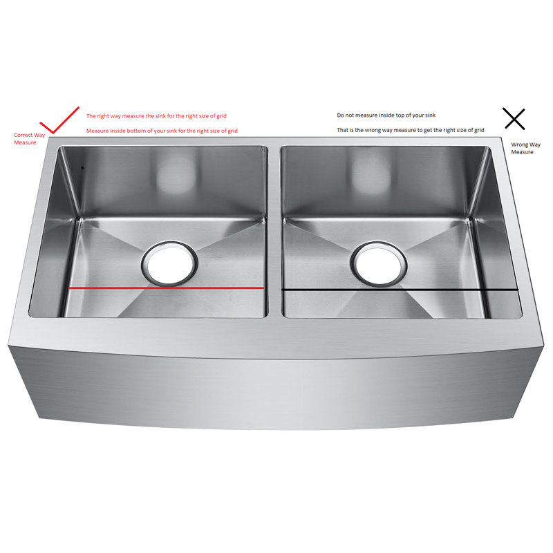 Starstar Sinks Protector Matte Gold 304 Stainless Steel Kitchen Sink Bottom Grid, Rack (25 L x 15 W)