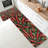 Red Chili Pepper Pattern Home Decor Kitchen Floor Mats 2 Pack Black