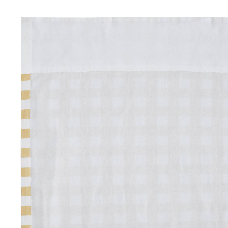Annie Buffalo Check 100% Cotton Curtain, 36" W x 63" L, Green
