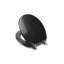 Flexi-Fix Quartz Toilet Seat - Adjustable Hinges with Top & Bottom Fixings Included and Rust & Stain Free Chrome Hinge Covers, Antibacterial Treated Surface (Glitter)-1529658580