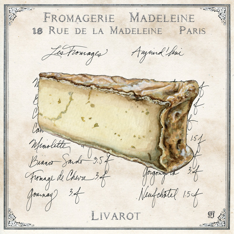 Fromages IV by Ginny Joyner - Wrapped Canvas Print, 30cm H x 30cm W x 3.8cm D