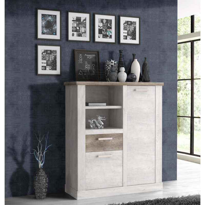 Nuzzo 109.8 Cm Wide 1 Drawer Highboard