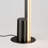 Eliette 55" Modern LED Column Corner Floor Lamp, 4-Levels Dimmable Touch Control Standing Lamp with Satin Dark-gray Finish for Living Room, Bedroom, Home Office-1560137070