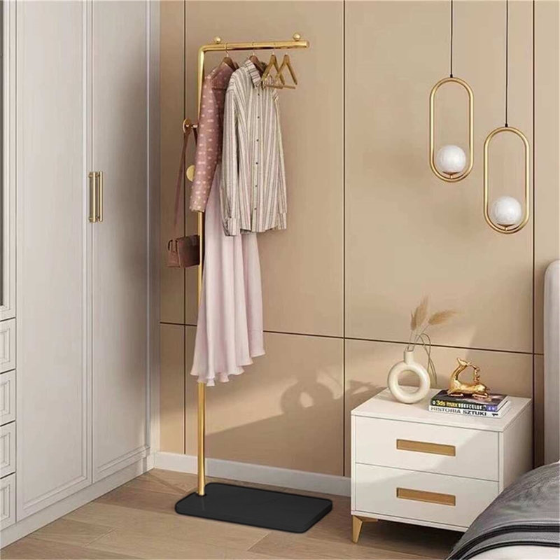 66.9-inch Metal Coat Rack Stand - Freestanding Heavy Duty Entryway Hallway Storage With Multi-hook Design For Bedroom, Closet, Office