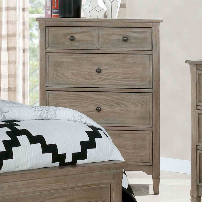 Commode à tiroirs ronds en métal brossé 1 pièce