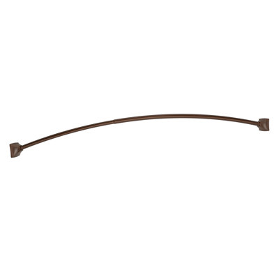 Moen 60-Inch to 72-Inch Permanent Mount Adjustable Curved Shower Rod