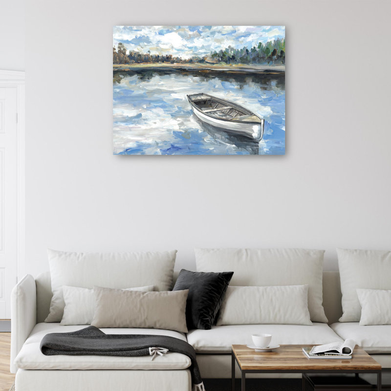 «Morning Lake» par Sandy Doonan, reproduction d'art sur toile, Toile tendue, H 42 po x l 56 po x P 1,5 po