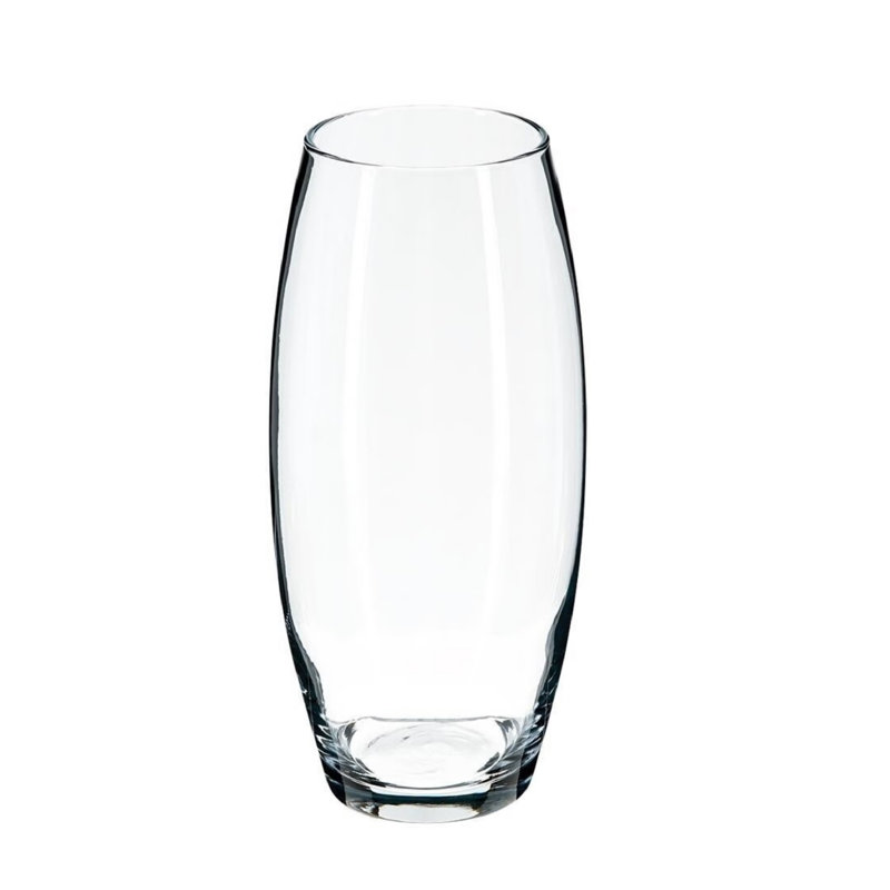 Mychel Glass Slim Bullet Vase, 10" H x 5" W x 5" D