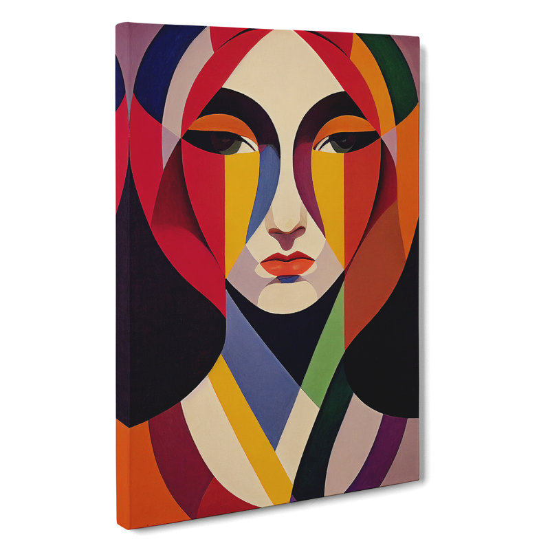 Abstract Portrait Of A Woman No.5 - Wrapped Canvas, 76cm H x 50cm W x 3cm D