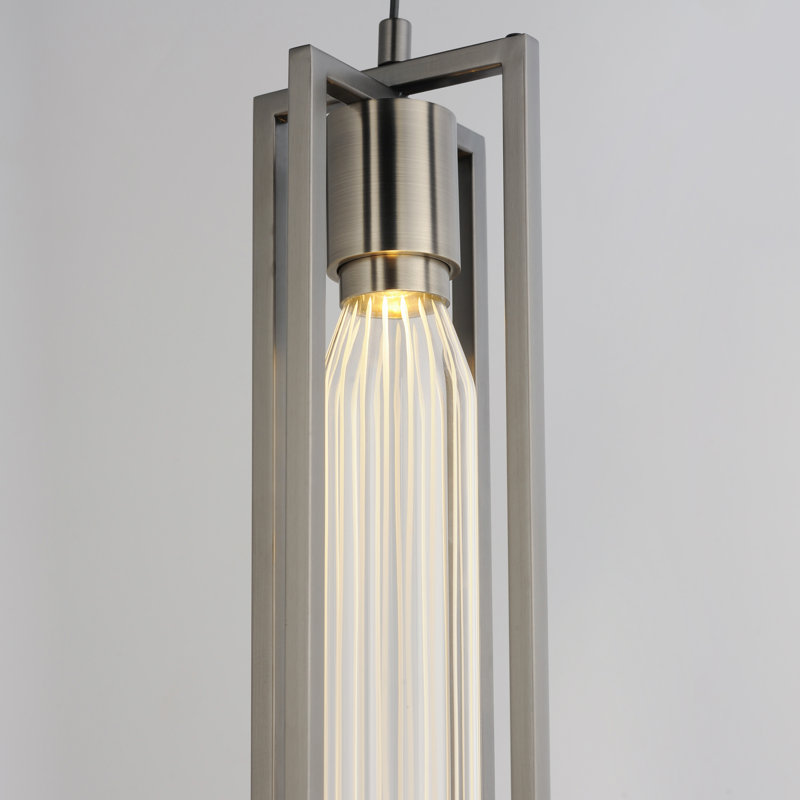 2 - Light LED Pendant, Gunmetal