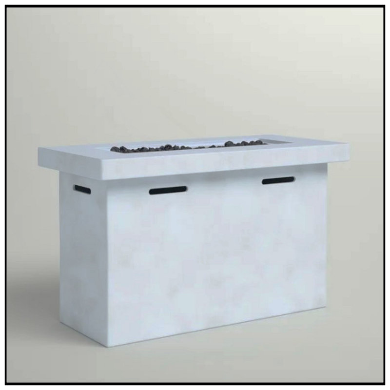 Foyer de table d'extérieur en béton 25 po H
