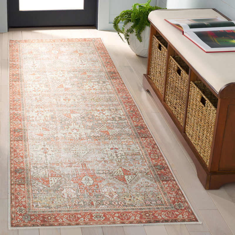 Tapis Alisha avec envers antidérapant, Tapis de couloir 2 pi 6 po x 8 pi