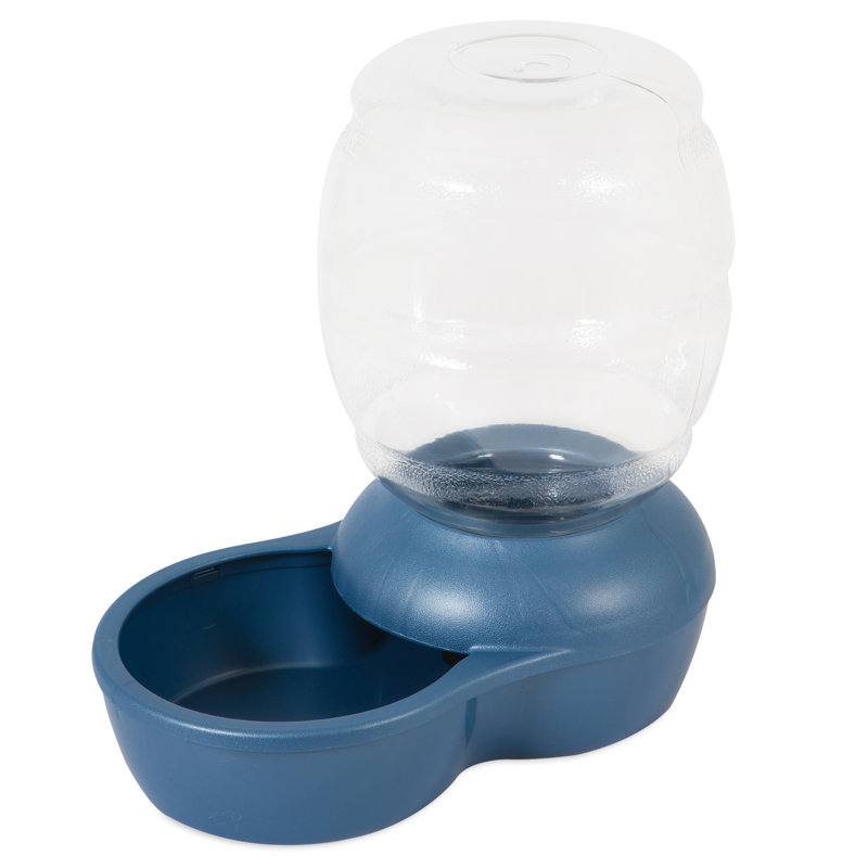 Blue 1-Gallon Automatic Pet Waterer with Microban
